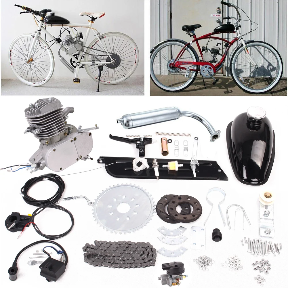 Coherent Mentally sausage 80cc biciclete motor kit 2 timpi motor pe benzină de gaze biciclete cu  motor, argint modernizate diy motorizate bicicleta parte pentru \  Motociclete, Accesorii Si Piese - Sagora.ro