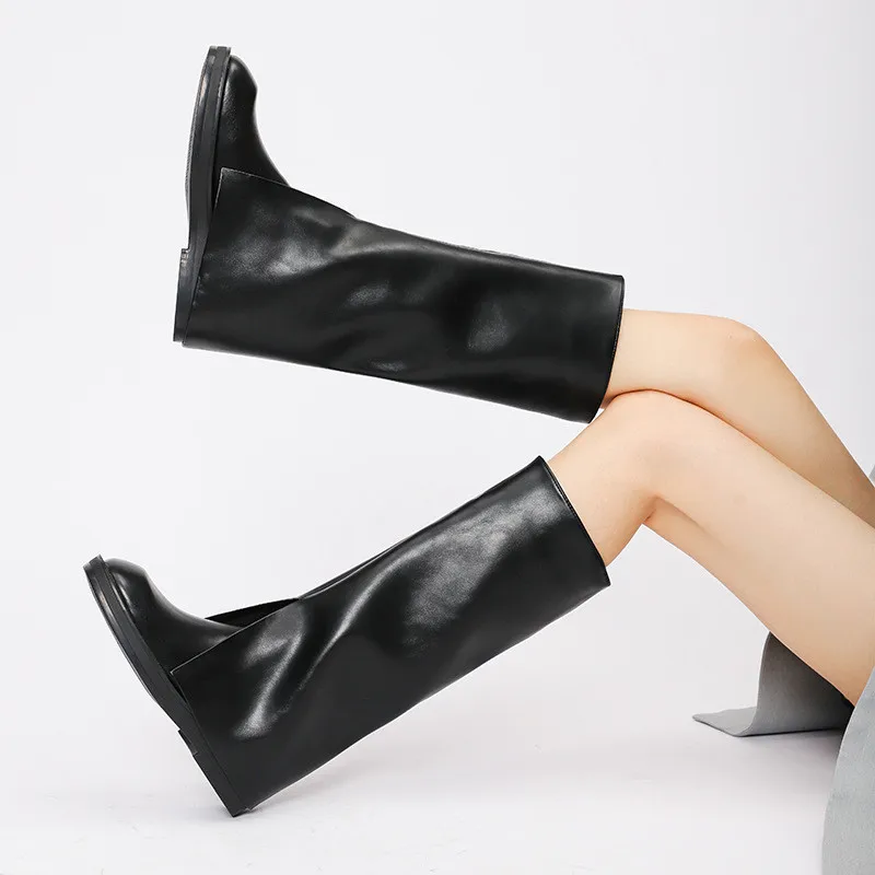 good looking white former Dimensiunea 34-40 genunchi cizme pentru femei 2022 noi din piele pu de  toamnă de primăvară tv cu platforma pantofi pentru femeie cizme lungi  tocuri plat încălțăminte negru pentru \ Cizme pentru femei - Sagora.ro